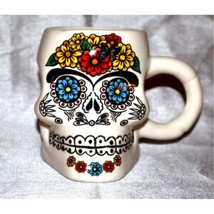 Mexican Day of the Dead Sugar Skull Ceramic Mug